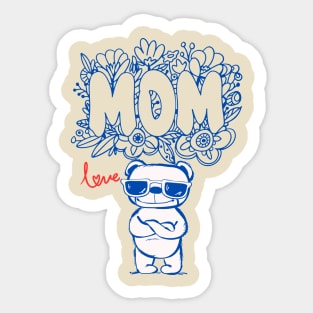 Dog Mom,Love Sticker